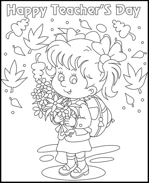 Coloring sheet Happy teacher's Day - Topcoloringpages.net