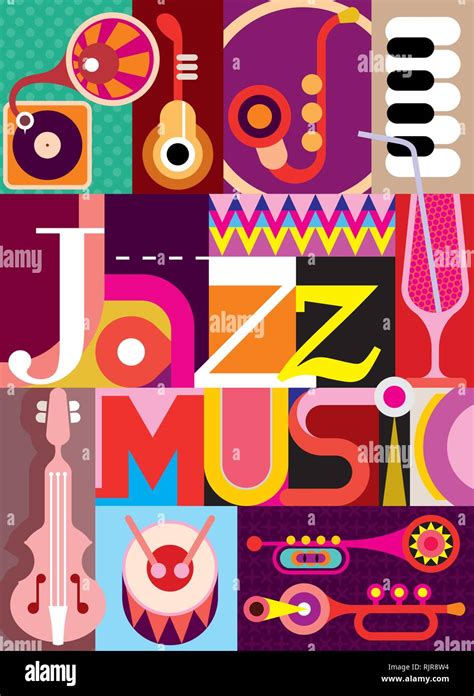 Musical instruments collage Stock Vector Images - Alamy