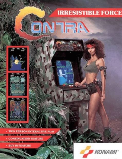 Who's old enough to remember the Contra arcade cabinet? Even back then ...