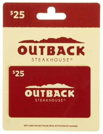 Amazon.com: Outback Steakhouse Gift Card $25: Gift Cards