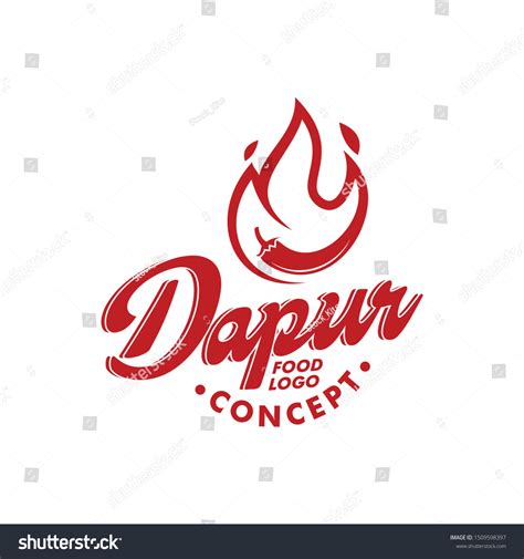 Dapur Food Logo Concept Design Stock Vector (Royalty Free) 1509598397 ...