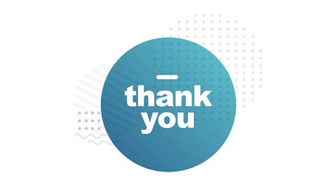 Blue Thank You Slide Design for PowerPoint - SlideModel