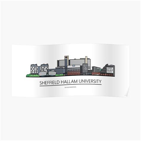 "Sheffield Icons - Sheffield Hallam University" Poster for Sale by ...