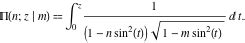 Complete elliptic integral of the first kind: Introduction to the ...