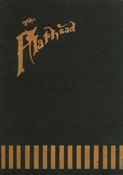 The cover of the 1918 yearbook of Flathead High School in Kalispell, Montana. #Kalispell # ...