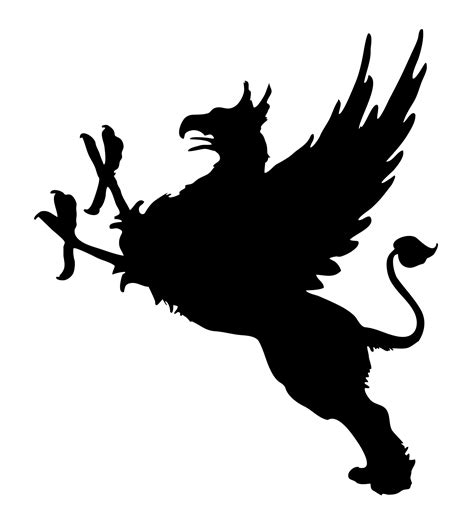 Griffin Silhouette Clipart Free Stock Photo - Public Domain Pictures