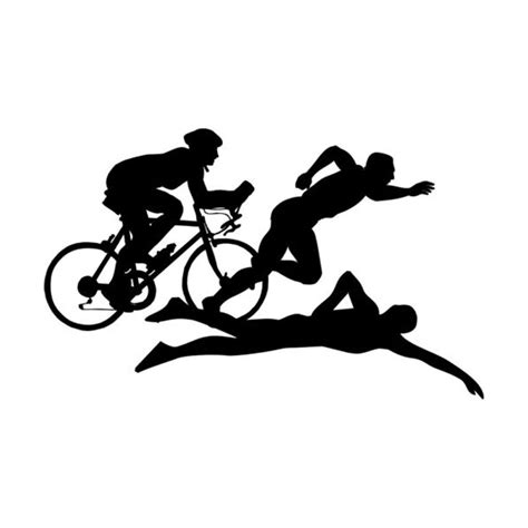 Triathlon Silhouette at GetDrawings | Free download