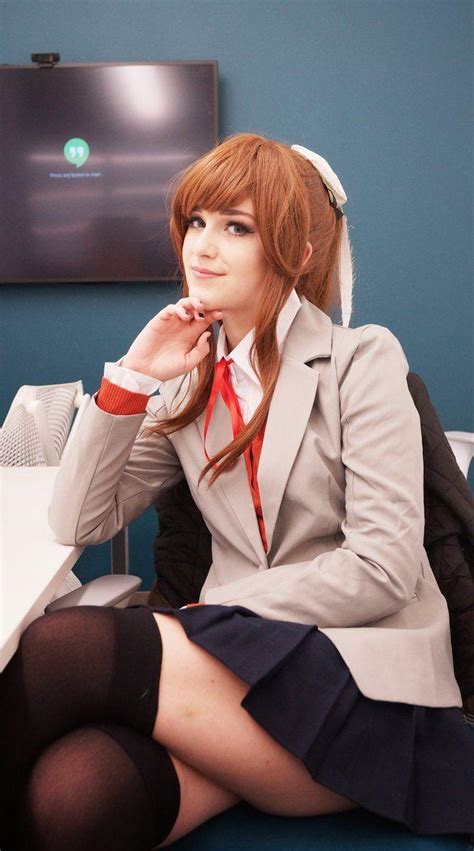 Really nice Monika cosplay by @alliebeggs : r/DDLC