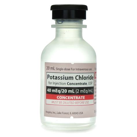 Potassium Chloride, 2mEq/mL, SDV, Preservative Free, 20mL Vial | McGuff Medical Products