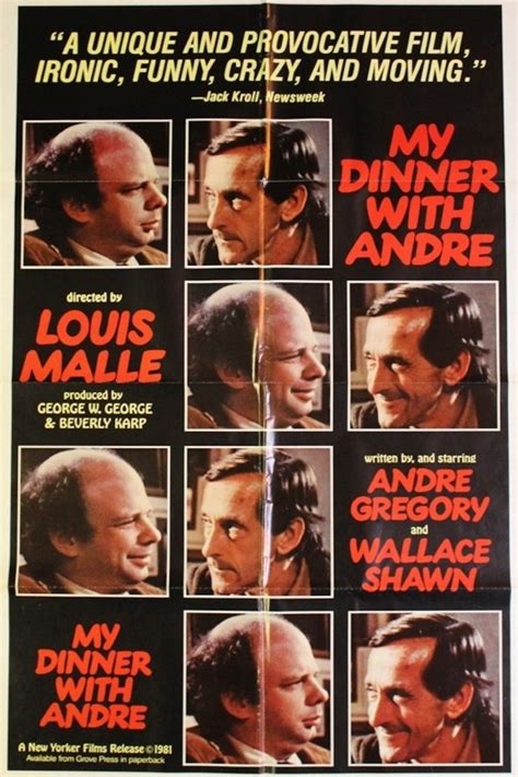 “My Dinner With Andre” Movie Poster | Andre movie, My dinner with andre, Movie posters