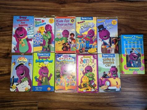 BARNEY VHS LOT of 12 VIDEO- Songs Talent Show Rock Magical Musical Adventure £35.12 - PicClick UK