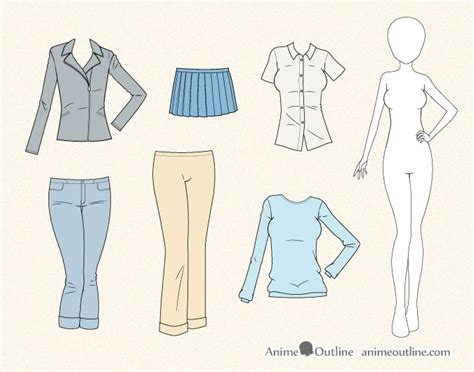 How To Draw Female Anime Clothes - Cakephase25