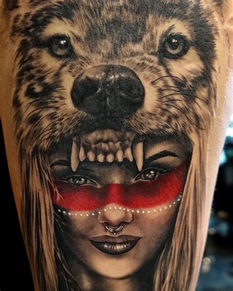 I got to do a Native American wolf headdress on @theunknownclothingco last night. Love doing ...