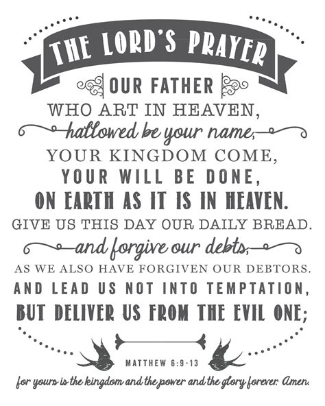 The Lord's Prayer | Free Printable - Sincerely, Sara D.