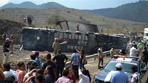 At least 21 dead, 30 injured in fiery tour bus crash in Mexico | CBC News