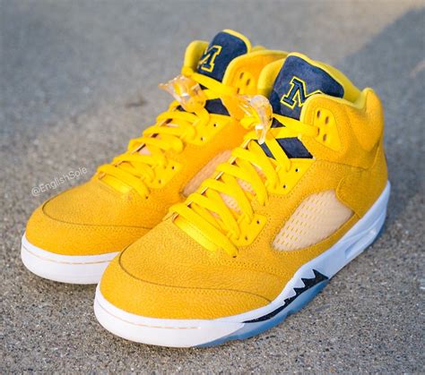 Air Jordan 5 Michigan Wolverines PE - Sneaker Bar Detroit