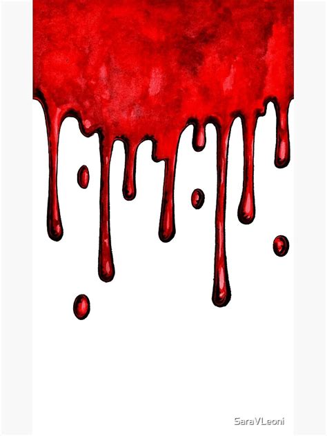 "Bleeding | Blood Drip" Poster by SaraVLeoni | Redbubble