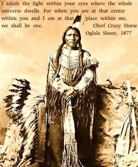 Chief Crazy Horse inspirational spiritual quote We are One #quotes | Native american proverb ...