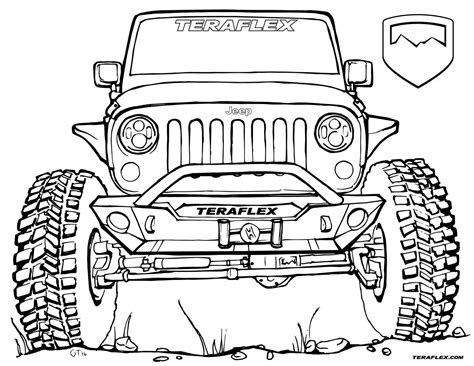 Jeep Wrangler Coloring Pages at GetColorings.com | Free printable ...