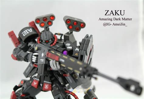 Custom Build: HGBF 1/144 Zaku Amazing "Dark Matter"