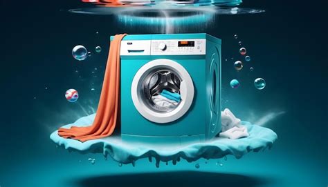 Premium Photo | Laundry cleaning clothes washing machine or detergent ...