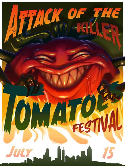 Attack of the Killer Tomatoes Poster on Behance