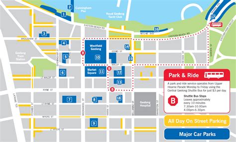 Parking options in Central Geelong