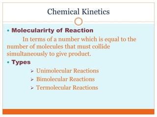 Chemical kinetics | PPT