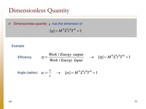 Dimensionless Meaning