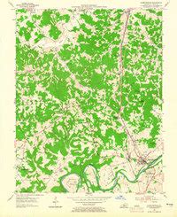 Map of Munfordville, KY in 1953 | Pastmaps