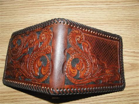 Custom / Personalized Hand-Tooled Leather Wallet