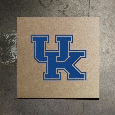 Kentucky Wildcats UK Logo Stencil Cardboard