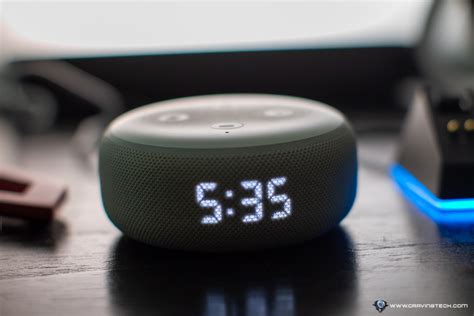 Amazon Echo Dot (3rd Gen) with Clock Review - Alexa Alarm Clock