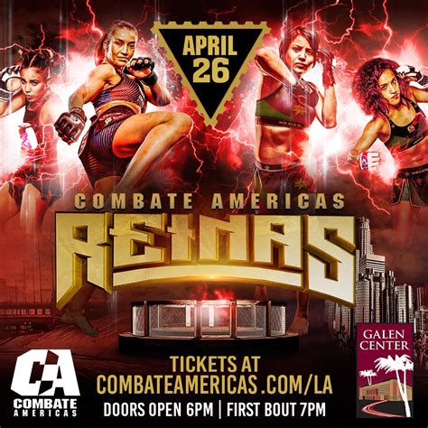 Combate Americas Announces New Bouts for LA Card on April 25