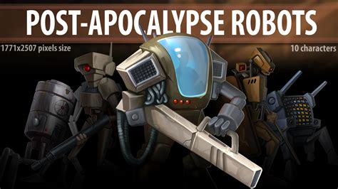 ArtStation - Post Apocalypse Robots | Game Assets