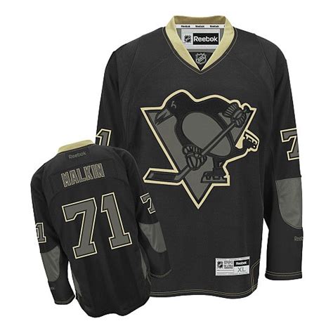 NHL Evgeni Malkin Pittsburgh Penguins Premier Reebok Jersey - Black Ice