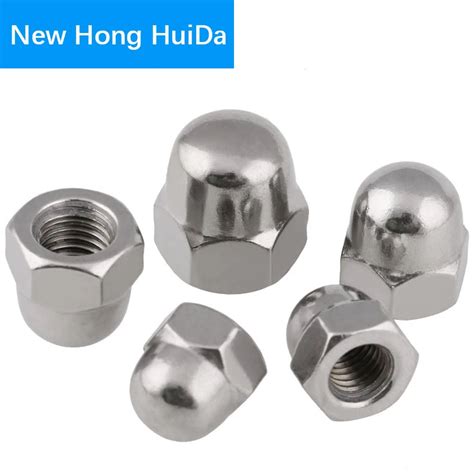 DIN1587 Acorn Nuts Hex Head Cap Metric Nuts Round Head Cover Acorn Dome Nut M3 M4 M5 M6 M8 M10 ...