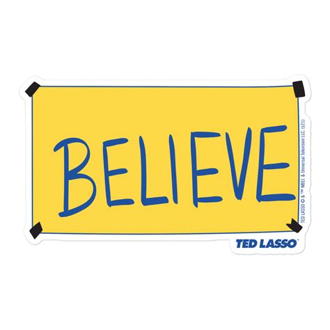 Ted Lasso Believe Die Cut Sticker | Warner Bros. Shop