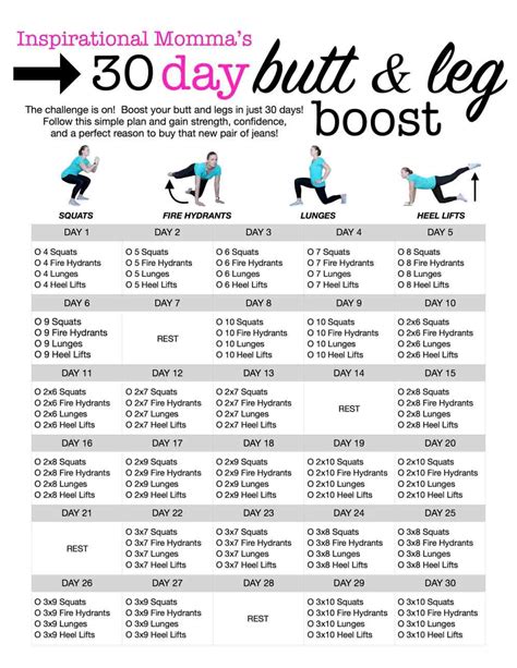 30-Day Workout Challenge Butt & Leg Boost