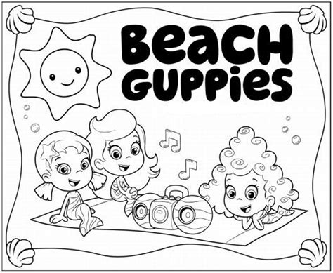 Bubble Guppies Coloring Pages Deema