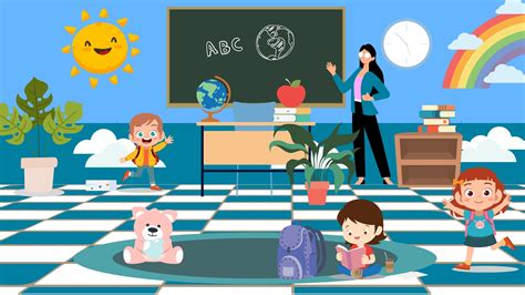 Preschool Classroom Virtual Background