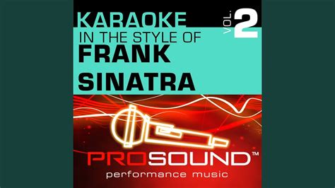 That's Life (Karaoke Instrumental Track) (In the style of Frank Sinatra) - YouTube