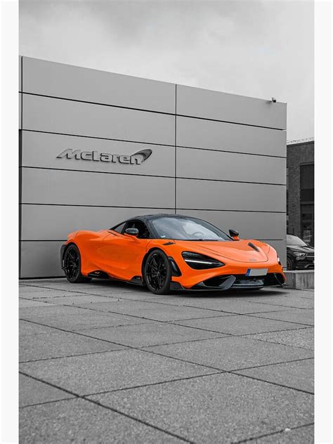 "McLaren 765LT orange monochrome" Photographic Print for Sale by ...