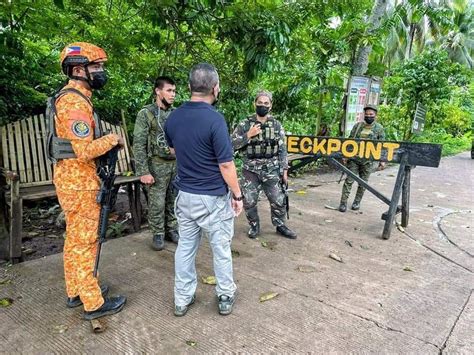 Member of the Bureau of Fire Protection of the Philippines mans a ...