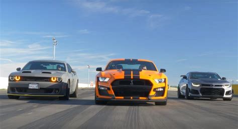 Ford Mustang Shelby GT500 Camaro ZL1 1LE And Hellcat Redeye Are All ...