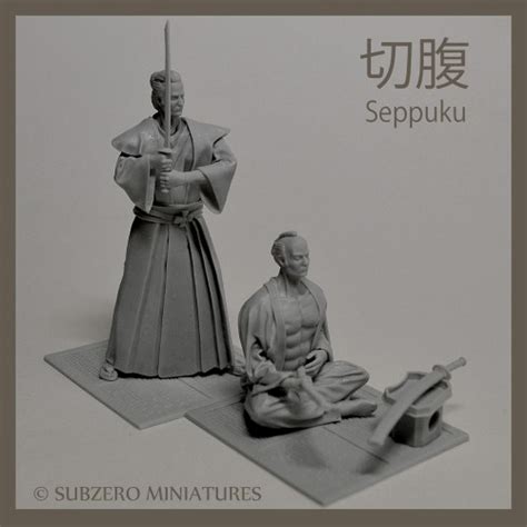 54 mm Kit resin model Japanese warrior Kaishakunin Samurai Subzero ...