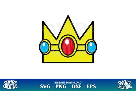 Princess Peach Crown SVG - Gravectory