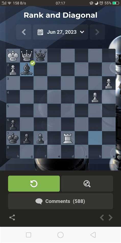 It is showing yesterday's daily puzzle - Chess Forums - Chess.com