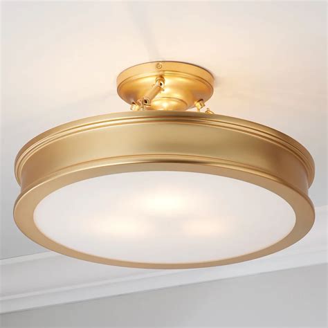 Traditional Urban Semi Flush Ceiling Light - Shades of Light