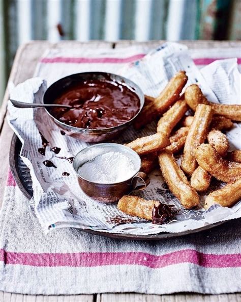 Churros with Nutella dip recipe | delicious. magazine